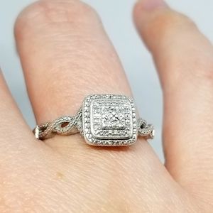 Wedding/Engagement Ring, size 11 Diamond Ring